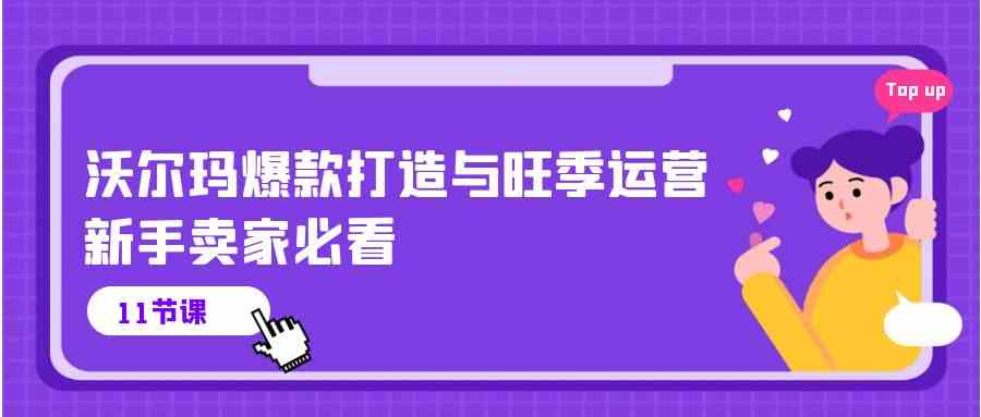 沃尔玛爆款打造与旺季运营，新手卖家必看（11节视频课）-云库资源