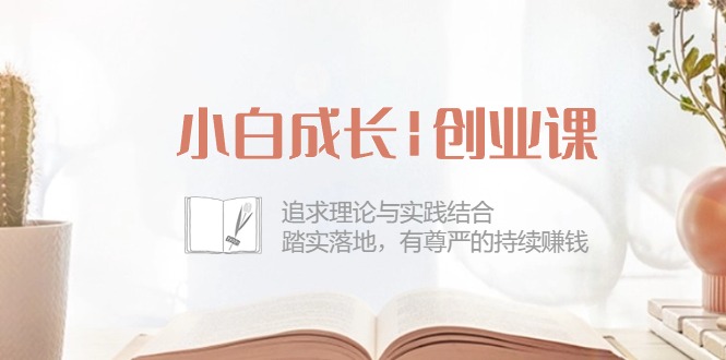 小白成长创业课：追求理论与实践结合，踏实落地，有尊严的持续赚钱（42节）-云库资源