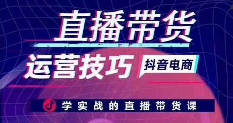 直播带货运营技巧，学实战的直播带货课-云库资源
