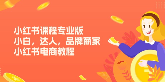 小红书课程专业版，小白，达人，品牌商家，小红书电商教程（15节）-云库资源