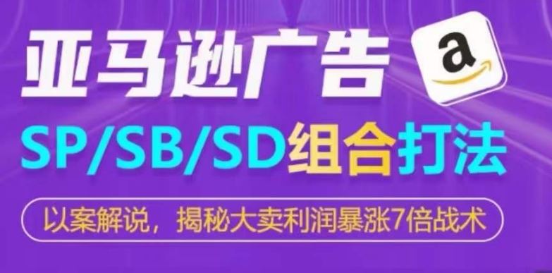 亚马逊SP/SB/SD广告组合打法，揭秘大卖利润暴涨7倍战术-云库资源