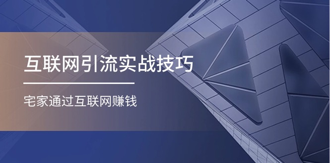 互联网引流实操技巧(适合微商，吸引宝妈)，宅家通过互联网赚钱（17节）-云库资源