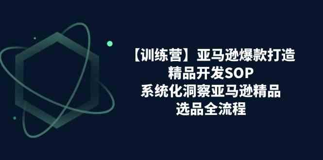 亚马逊爆款打造之精品开发SOP【训练营】，系统化洞察亚马逊精品选品全流程-云库资源