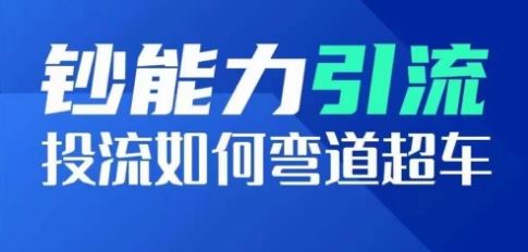 钞能力引流：投流如何弯道超车，投流系数及增长方法，创造爆款短视频-云库资源