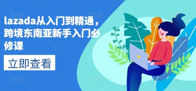 lazada从入门到精通，跨境东南亚新手入门必修课-云库资源