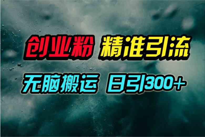（9875期）视频号纯搬运日引300+创业粉教程！-云库资源