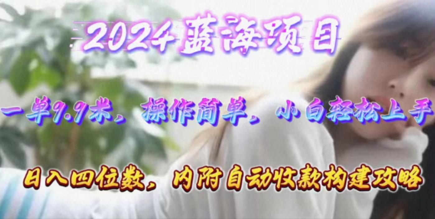 （10204期）年轻群体的蓝海市场，1单9.9元，操作简单，小白轻松上手，日入四位数-云库资源