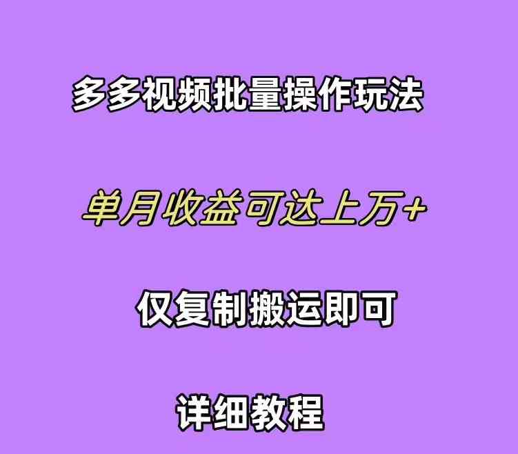 （10029期）拼多多视频带货快速过爆款选品教程 每天轻轻松松赚取三位数佣金 小白必…-云库资源