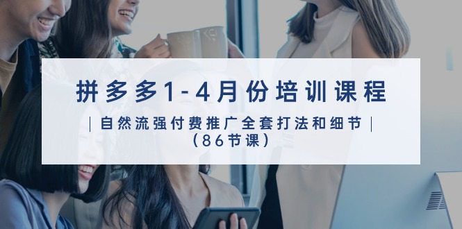 （10495期）拼多多1-4月份培训课程，自然流强付费推广全套打法和细节（86节课）-云库资源