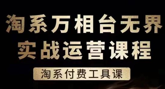 淘系万相台无界实战运营课，淘系付费工具课-云库资源