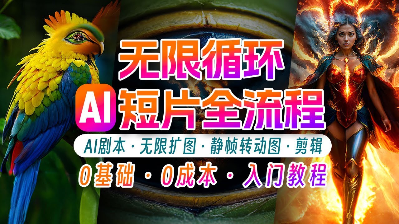 AI剪辑无限循环画面：新手轻松月入上万-云库资源