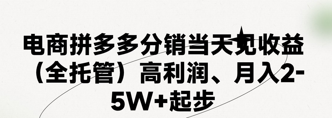 （11091期）最新拼多多模式日入4K+两天销量过百单，无学费、 老运营代操作、小白福…-云库资源