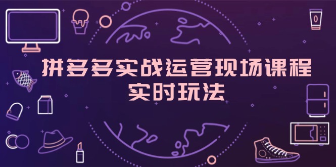 （11759期）拼多多实战运营现场课程，实时玩法，爆款打造，选品、规则解析-云库资源