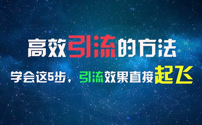 （11776期）高效引流的方法，可以帮助你日引300+创业粉，一年轻松收入30万，比打工强-云库资源