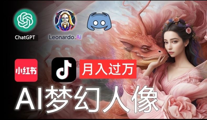 AI摄影梦幻人像：零基础也能月入过万的秘密【揭秘】-云库资源