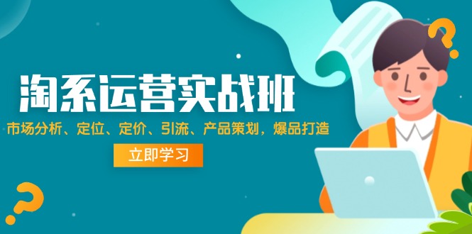 （12186期）淘系运营实战班：市场分析、定位、定价、引流、产品策划，爆品打造-云库资源