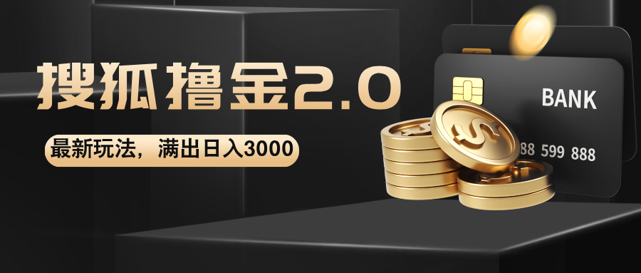 （12212期）搜狐撸金2.0最新玩法，无脑日入3000+，可无限扩大-云库资源