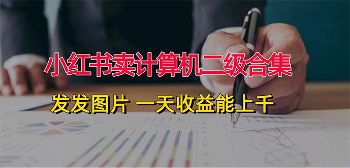 （12228期）小红书卖计算机二级合集，发发图片 一天收益能上千-云库资源
