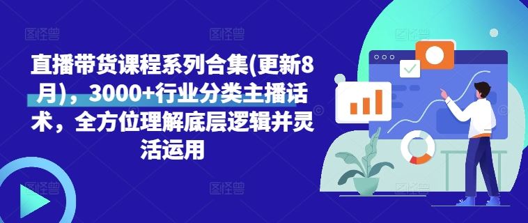 直播带货课程系列合集(更新8月)，3000+行业分类主播话术，全方位理解底层逻辑并灵活运用-云库资源