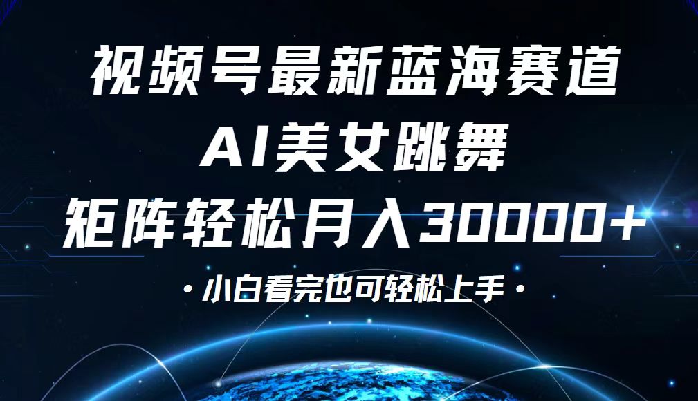 （12594期）视频号最新蓝海赛道，小白也能轻松月入30000+-云库资源