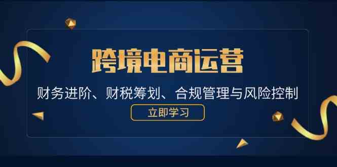 跨境电商运营：财务进阶、财税筹划、合规管理与风险控制-云库资源