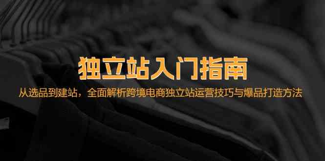 独立站入门指南：从选品到建站，全面解析跨境电商独立站运营技巧与爆品打造方法-云库资源