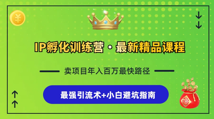 （13055期）IP孵化训练营，知识付费全流程+最强引流术+小白避坑指南-云库资源