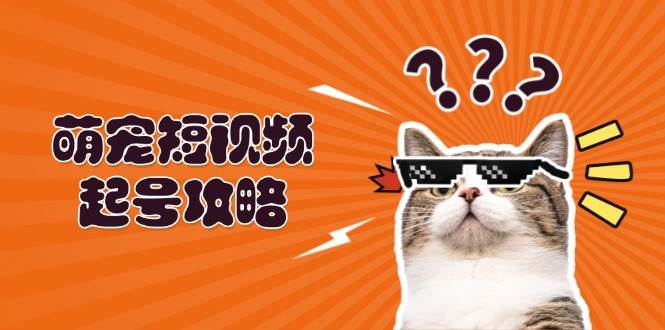 萌宠短视频起号攻略：定位搭建推流全解析，助力新手轻松打造爆款-云库资源