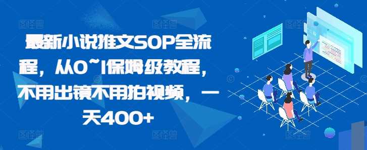 最新小说推文SOP全流程，从0~1保姆级教程，不用出镜不用拍视频，一天400+-云库资源