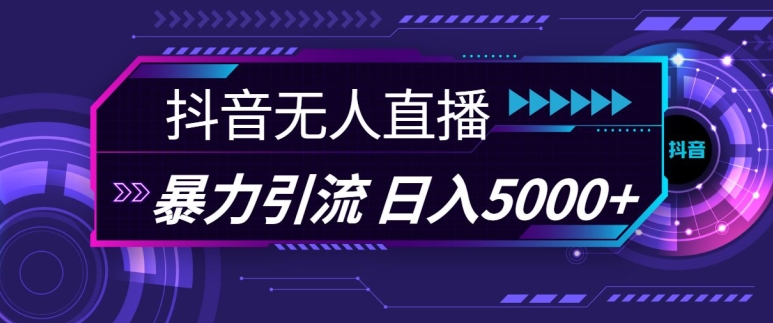 抖音快手视频号全平台通用无人直播引流法，利用图片模板和语音话术，暴力日引流100+创业粉【揭秘】-云库资源