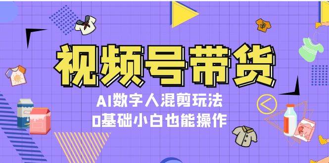 （13359期）视频号带货，AI数字人混剪玩法，0基础小白也能操作-云库资源