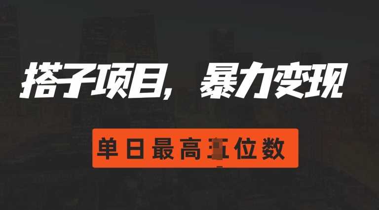 2024搭子玩法，0门槛，暴力变现，单日最高破四位数【揭秘】-云库资源