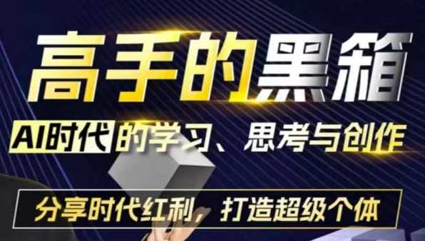 高手的黑箱：AI时代学习、思考与创作-分红时代红利，打造超级个体-云库资源