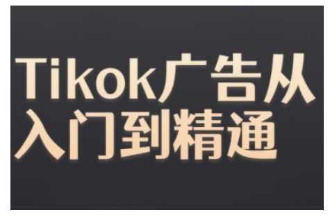 Tiktok Ads实操教程，Tiktok广告从入门到精通-云库资源
