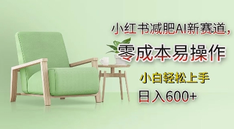 小红书减肥AI新赛道，零成本易操作，日入多张，小白轻松上手【揭秘】-云库资源