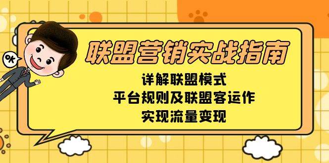 联盟营销实战指南，详解联盟模式、平台规则及联盟客运作，实现流量变现-云库资源