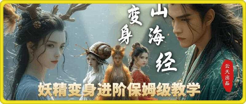 云天AI山海经变身视频教程，妖精变身进阶保姆级教学-云库资源
