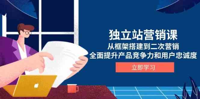 独立站营销课，从框架搭建到二次营销，全面提升产品竞争力和用户忠诚度-云库资源