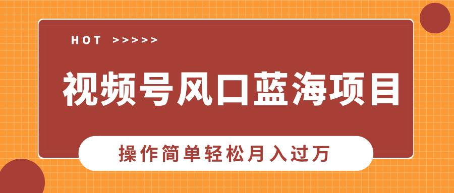 （13945期）视频号风口蓝海项目，中老年人的流量密码，操作简单轻松月入过万-云库资源