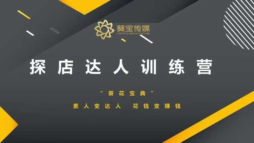 探店达人训练营，素人变达人，花钱变赚钱-云库资源