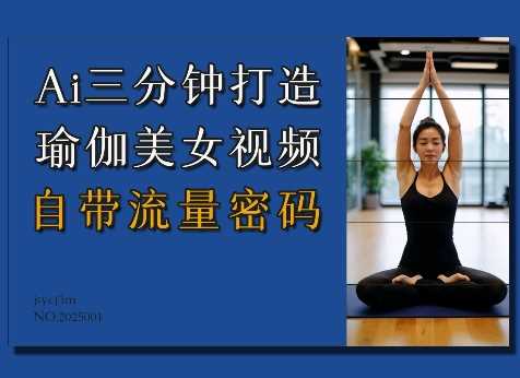 Ai3分钟打造瑜伽美女视频，自带流量密码-云库资源