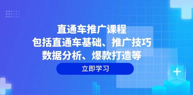 （14001期）直通车推广课程：包括直通车基础、推广技巧、数据分析、爆款打造等-云库资源