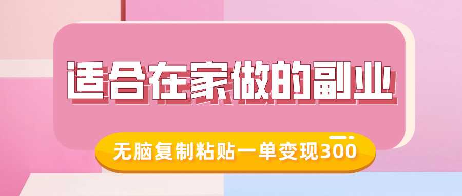 适合在家做的副业，小红书冷知识账号，无脑复制粘贴一单变现300-云库资源