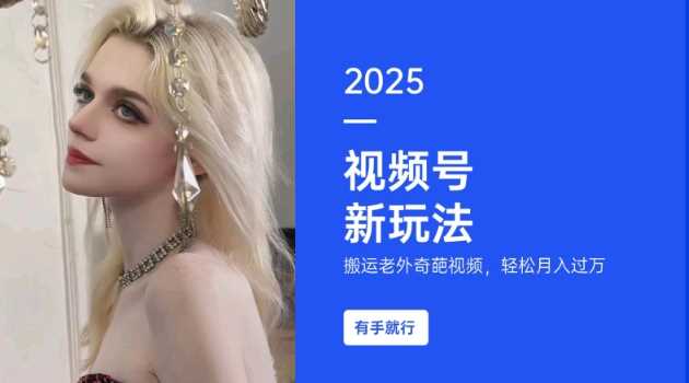 搬运老外奇葩视频，撸视频号分成计划收益，每天只需一小时，新手小白轻松月入过W-云库资源