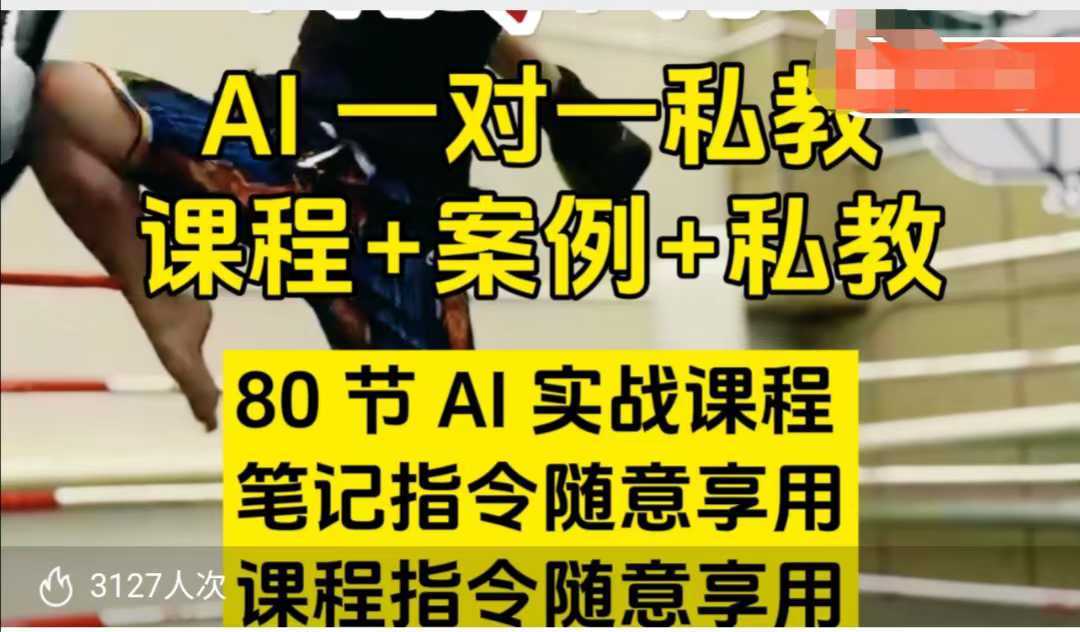 AI指令实战课，课程+案例，80节AI实战课程，笔记指令随意享用，课程指令随意享用-云库资源