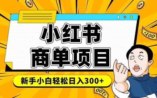 小红书千粉商单，稳定快速变现项目，实现月入6-8k并不是很难-云库资源