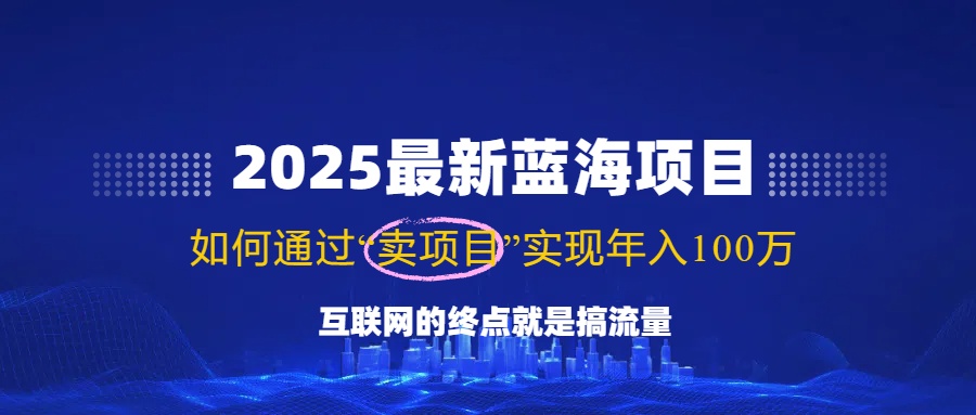 （14305期）2025最新蓝海项目，零门槛轻松复制，月入10万+，新手也能操作！-云库资源