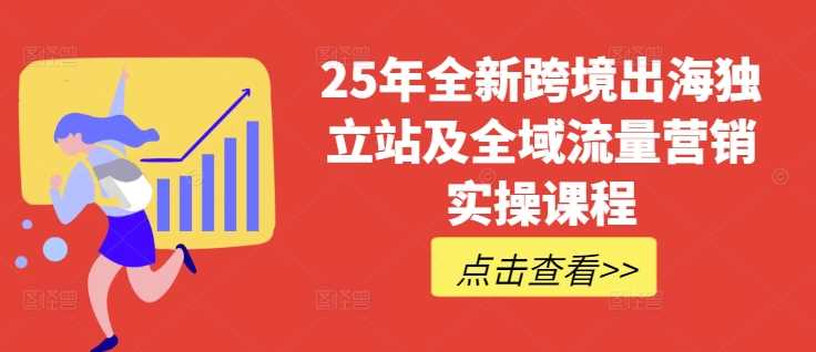 25年全新跨境出海独立站及全域流量营销实操课程，跨境电商独立站TIKTOK全域营销普货特货玩法大全-云库资源