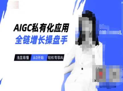 AIGC私有化应用全链增长操盘手，浅显易懂，从0开始轻松，驾驭AI-云库资源