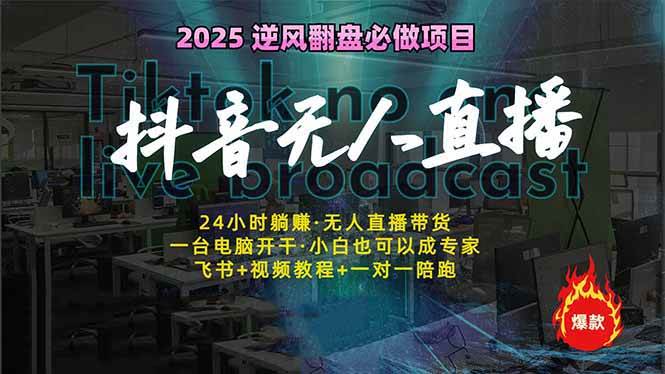 （14539期）抖音无人直播新风口：轻松实现睡后收入，一人管理多设备，24小时不间断…-云库资源